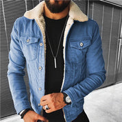 Lars Kjærholm | Denimjakke med Faux Pels-krave