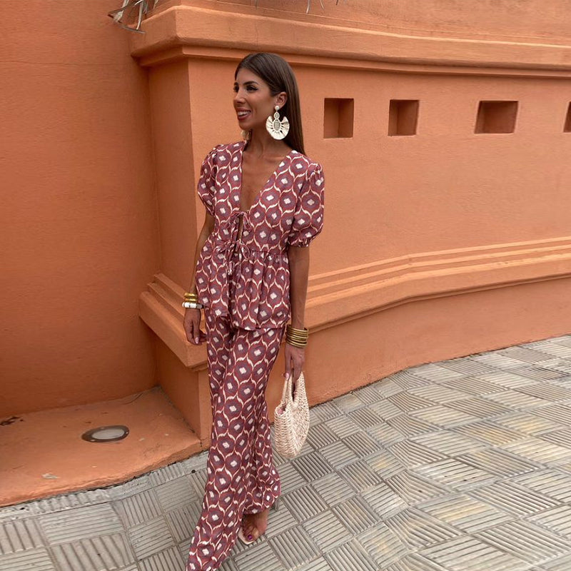 Priya Castellani | Midi-jumpsuit i blomsterprint til kvinder