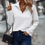 Vibe Storgaard | Ribstrikket Half-Zip Pullover