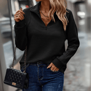 Vibe Storgaard | Ribstrikket Half-Zip Pullover