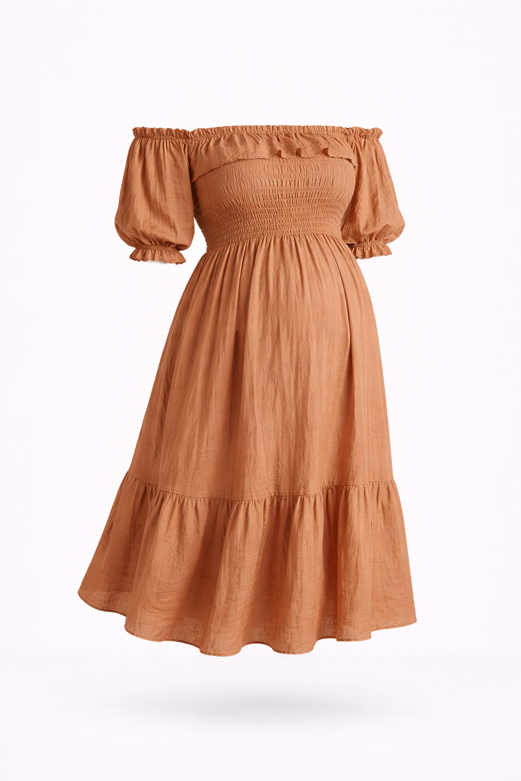 Isabella Moreau | Maxi graviditetskjole med off-shoulder elegance