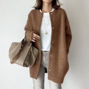 Helle Dahl | Soft camel wool cardigan for women