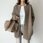 Helle Dahl | Soft camel wool cardigan for women
