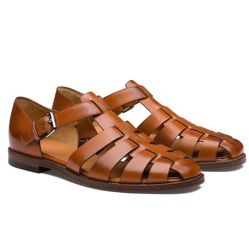 Adriana Corvino | Klassisk gladiator-sandal i ægte læder til kvinder
