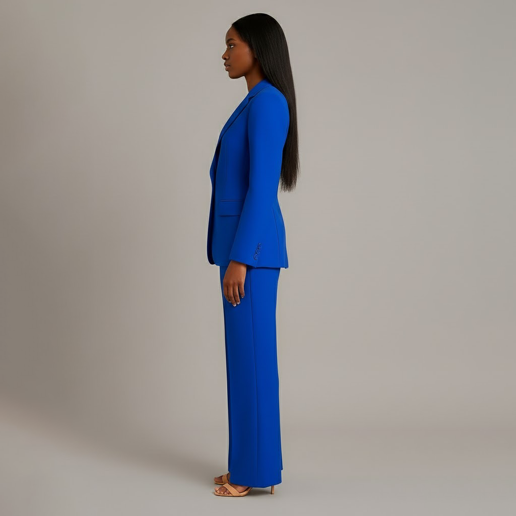 Gabrielle Sinclair | Formelt jakkesæt med lang struktureret blazer til kvinder