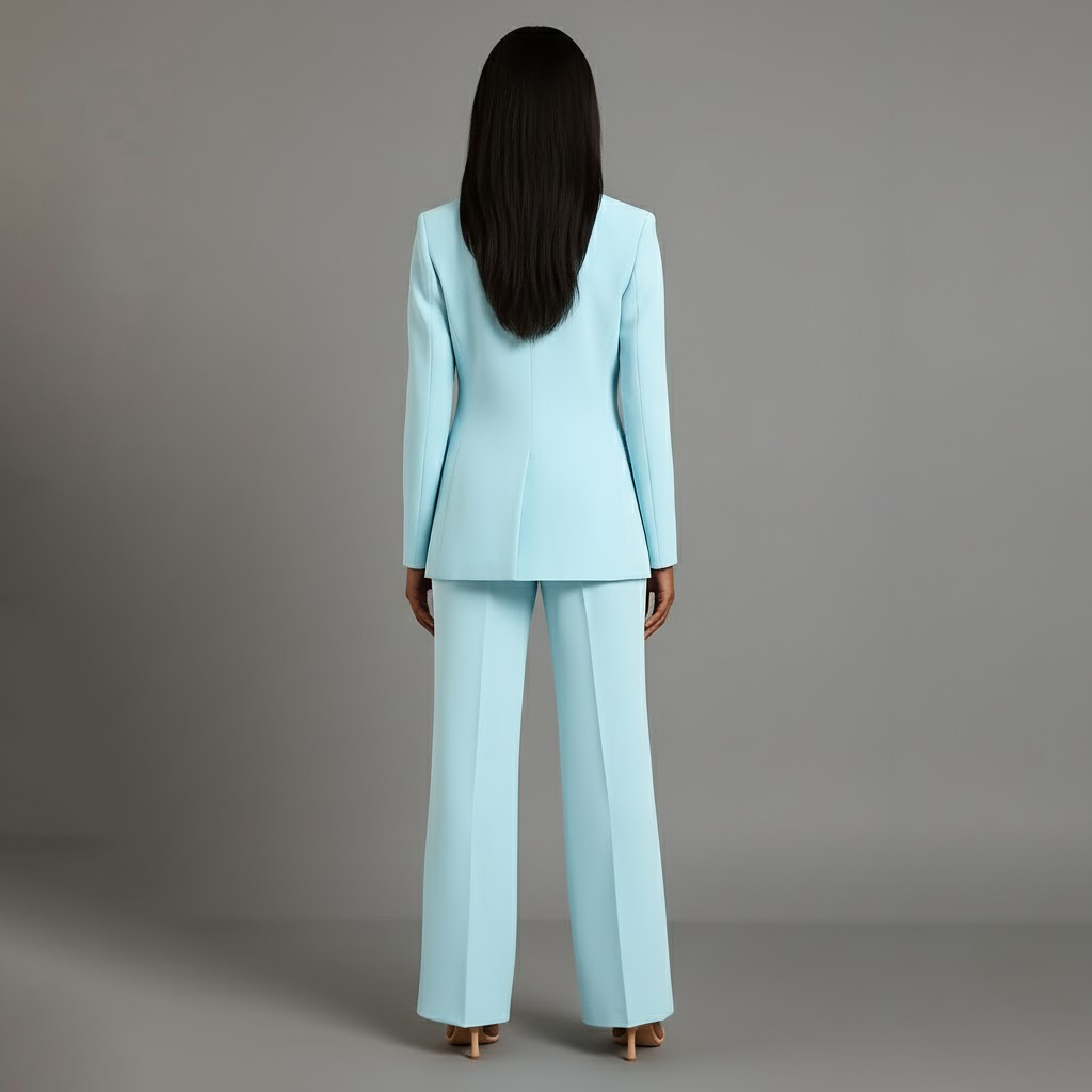 Gabrielle Sinclair | Formelt jakkesæt med lang struktureret blazer til kvinder