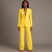 Gabrielle Sinclair | Formelt jakkesæt med lang struktureret blazer til kvinder