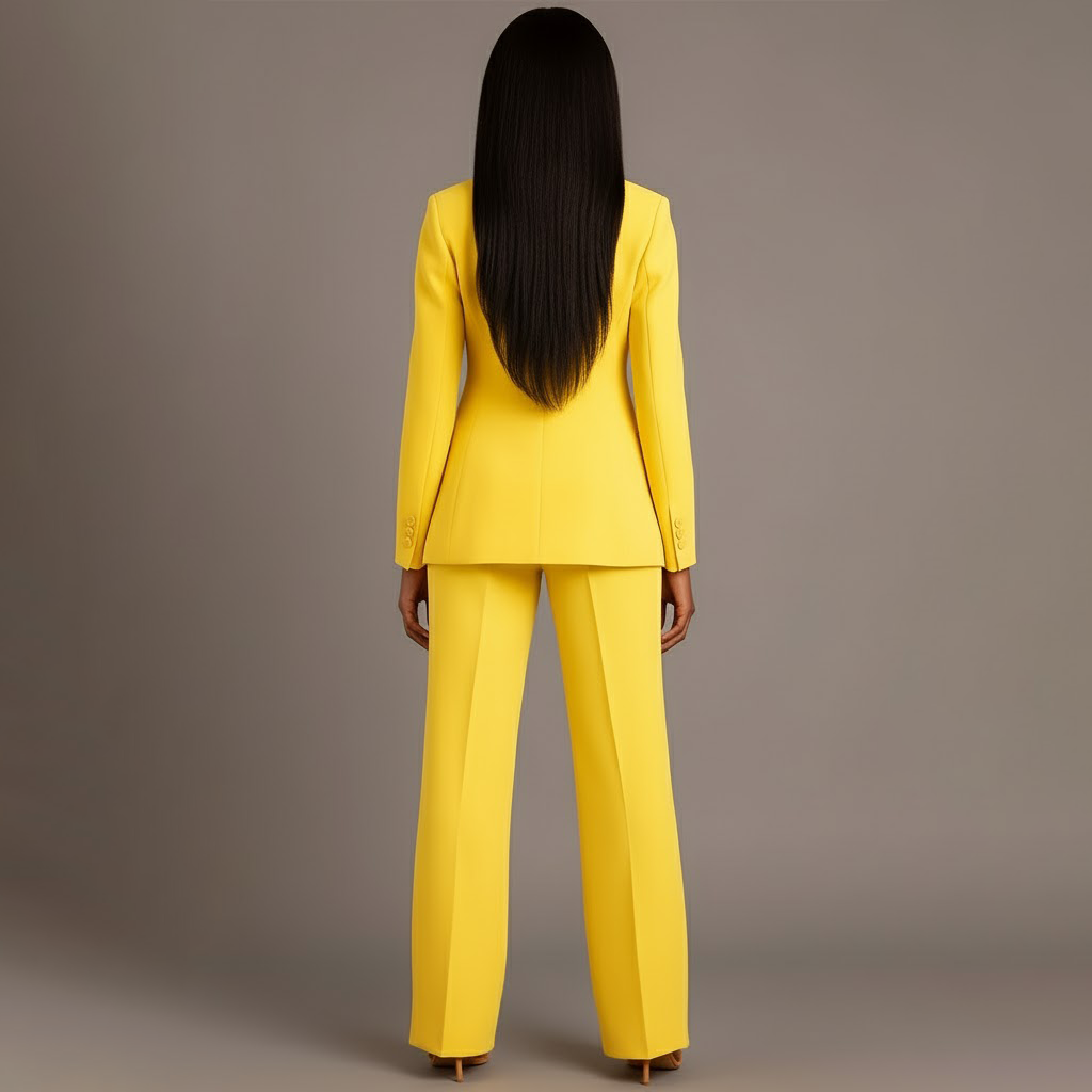 Gabrielle Sinclair | Formelt jakkesæt med lang struktureret blazer til kvinder
