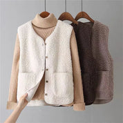 Estelle Marchant | Klassisk uld-blanding cardigan med lommer