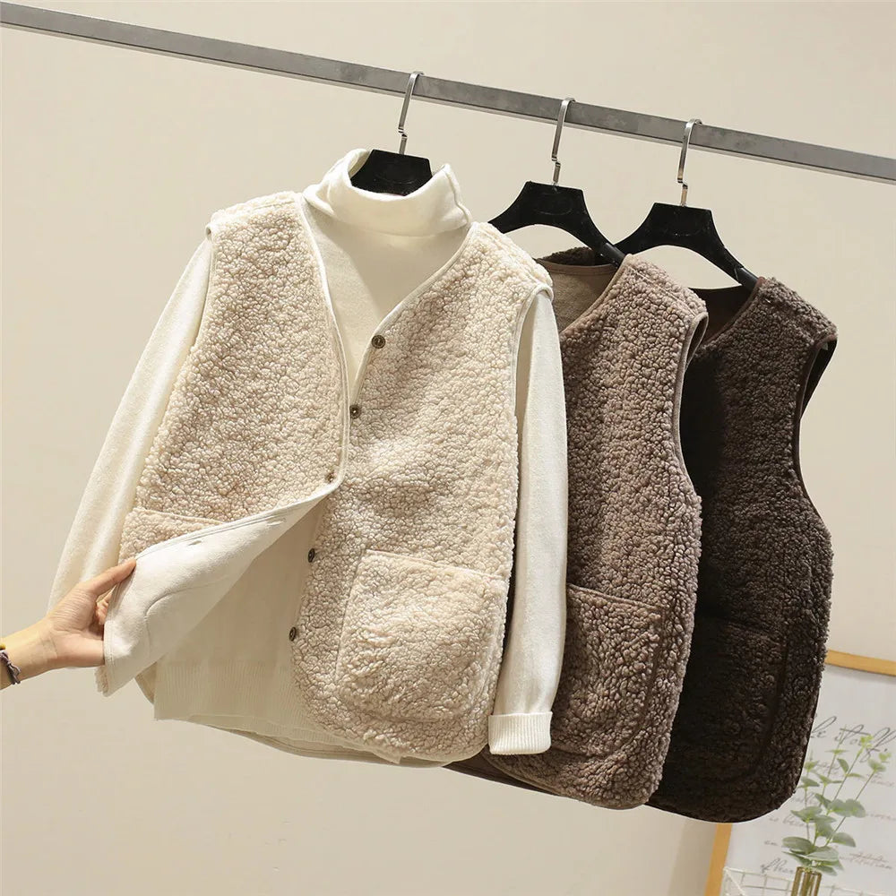 Estelle Marchant | Klassisk uld-blanding cardigan med lommer