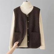 Estelle Marchant | Klassisk uld-blanding cardigan med lommer