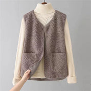 Estelle Marchant | Klassisk uld-blanding cardigan med lommer