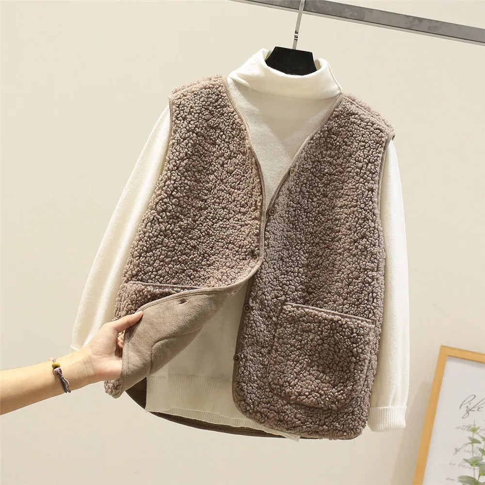 Estelle Marchant | Klassisk uld-blanding cardigan med lommer