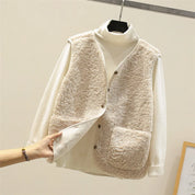 Estelle Marchant | Klassisk uld-blanding cardigan med lommer