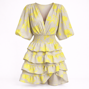 Sienna Bellucci | Mini wrap-kjole med blomsterprint