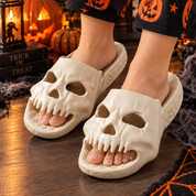 Fright Night | Skull Halloween Slippers For Women
