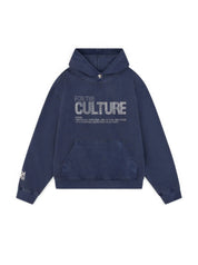 Freja Sorensen | Oversized Hoodie med Rhinestone Culture-Print