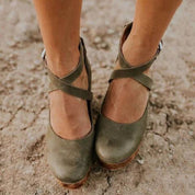 Livia Santorini | Platform hæle med elegant spænderem