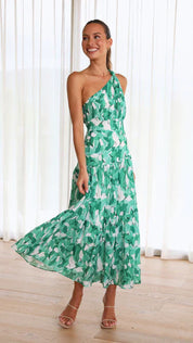 Valentina De Luca | Maxi-festkjole med asymmetrisk one-shoulder design