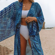 Luna Moretti | Boho kimono med tie-dye print