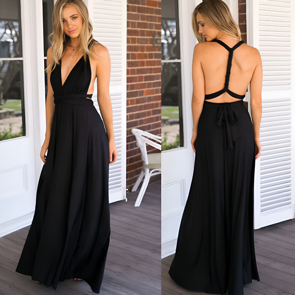 Valentina Moretti | Multiway maxikjole i elegant wrap-design