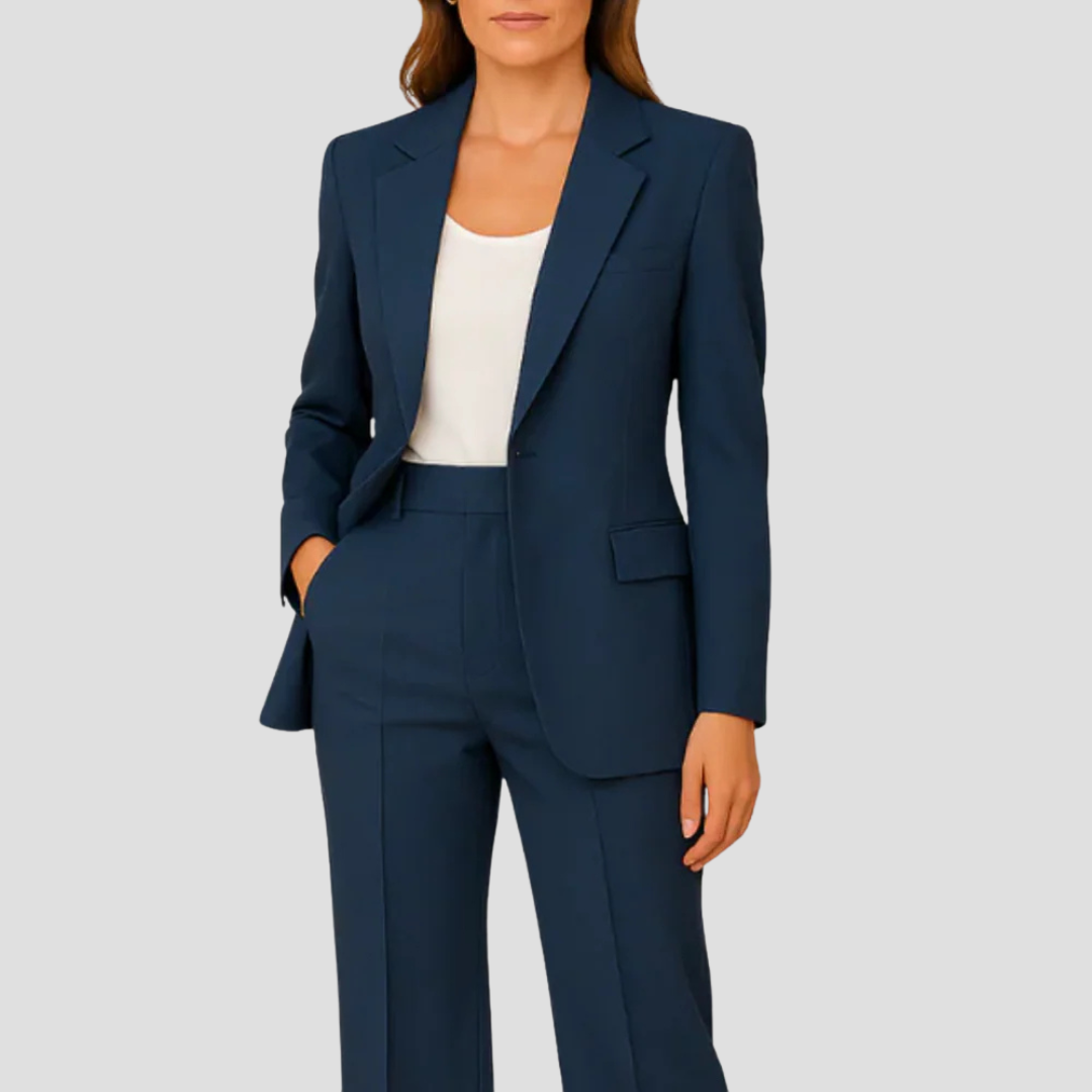 Camille Dumont | Tailored Two-Piece Suit til kvinder i marineblå