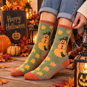 Harvest Haunt | Pumpkin Halloween Socks For Women