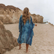 Luna Moretti | Boho kimono med tie-dye print