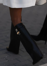 Valentina Ricci | Sculpted pant boots med futuristisk finish