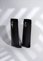 Valentina Ricci | Sculpted pant boots med futuristisk finish