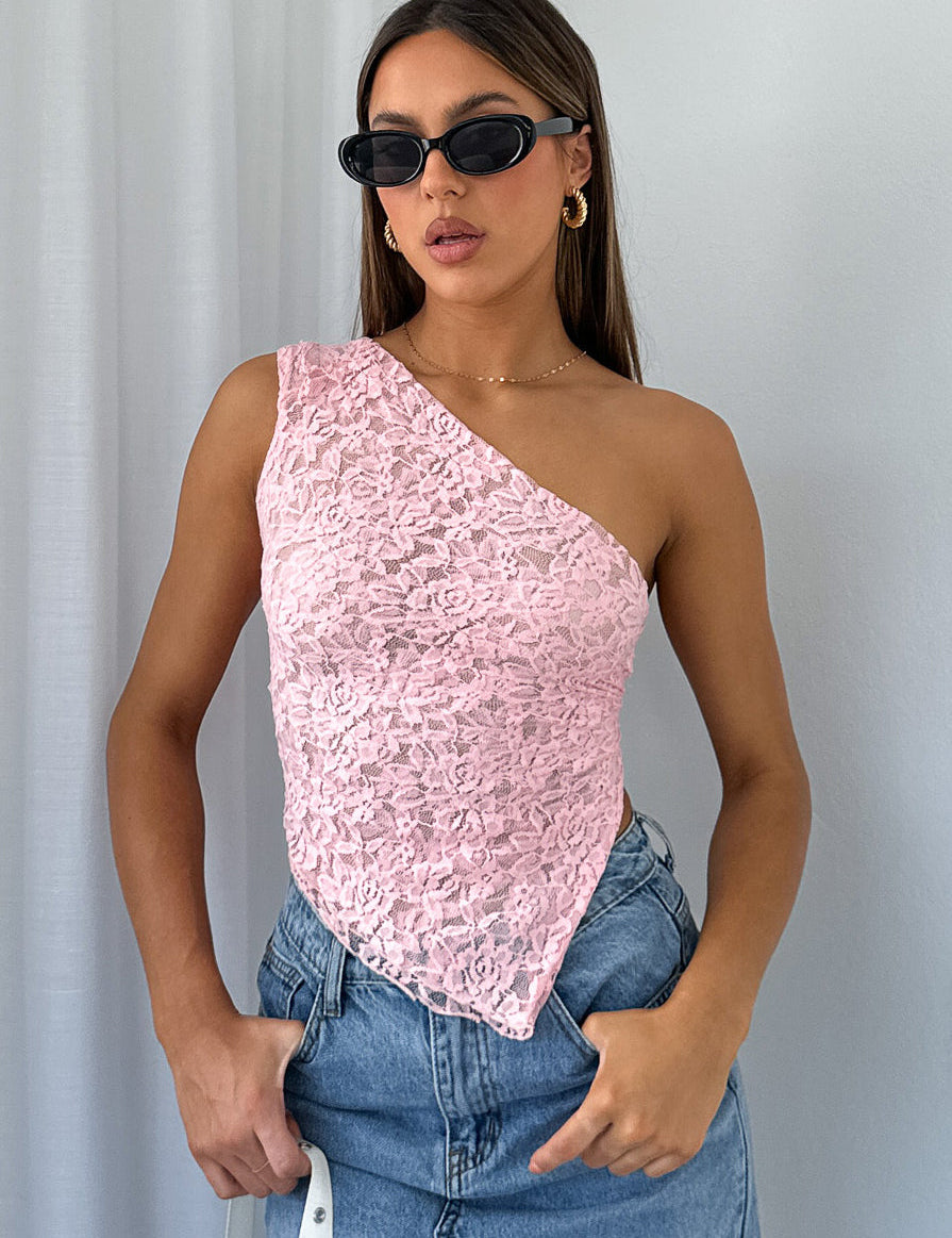 Gianna Rosselli | Asymmetrisk Blonde Top med Én Skulder