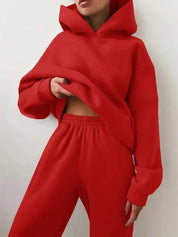 Lotte Vestergaard | Hoodie og joggingbuksesæt i grøn