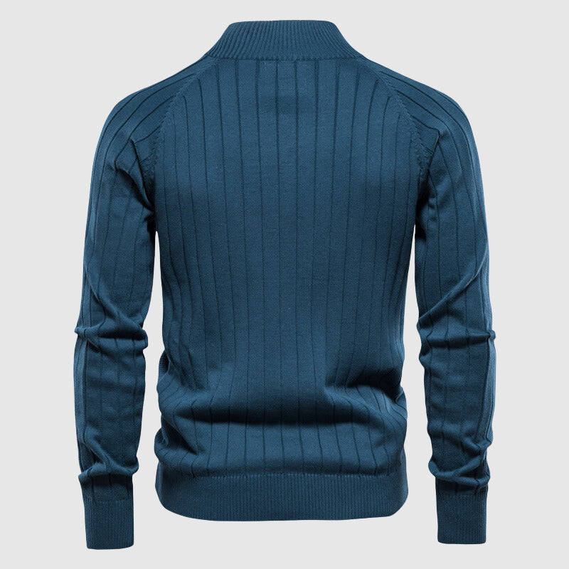Jacob Nyholm | Bavlněný cardigan s celopropínacím zipem