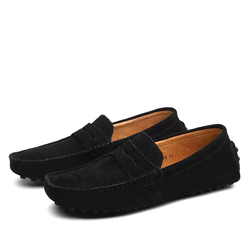 Jonas Berg | Ruskindsloafers med Slip-On Komfort