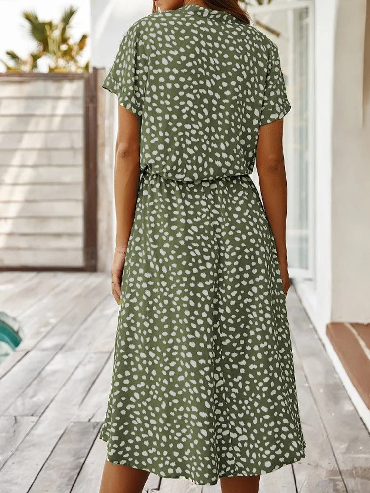 Isabelle Laurent | Midi-sommerkjole med let og elegant silhuet