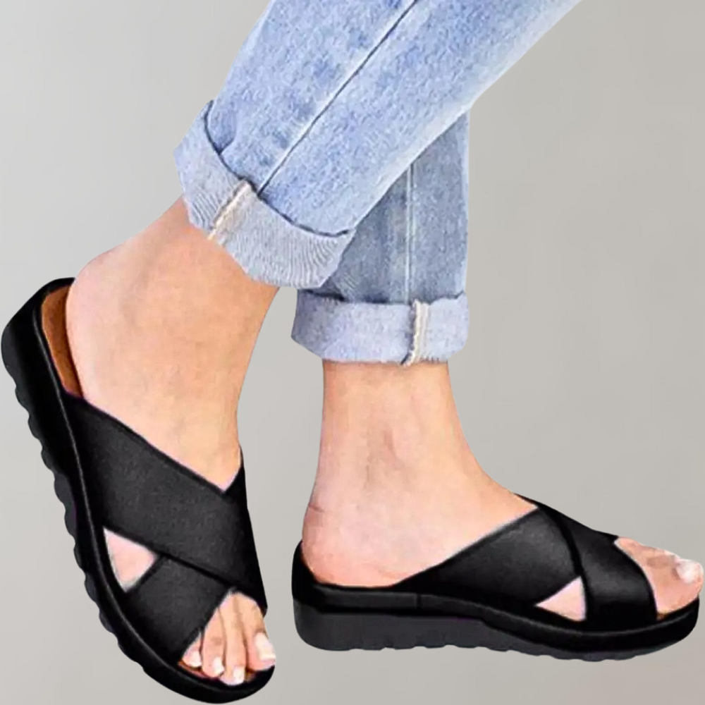 Celeste Moreau | Chic slip-on sandaler med elegant komfort