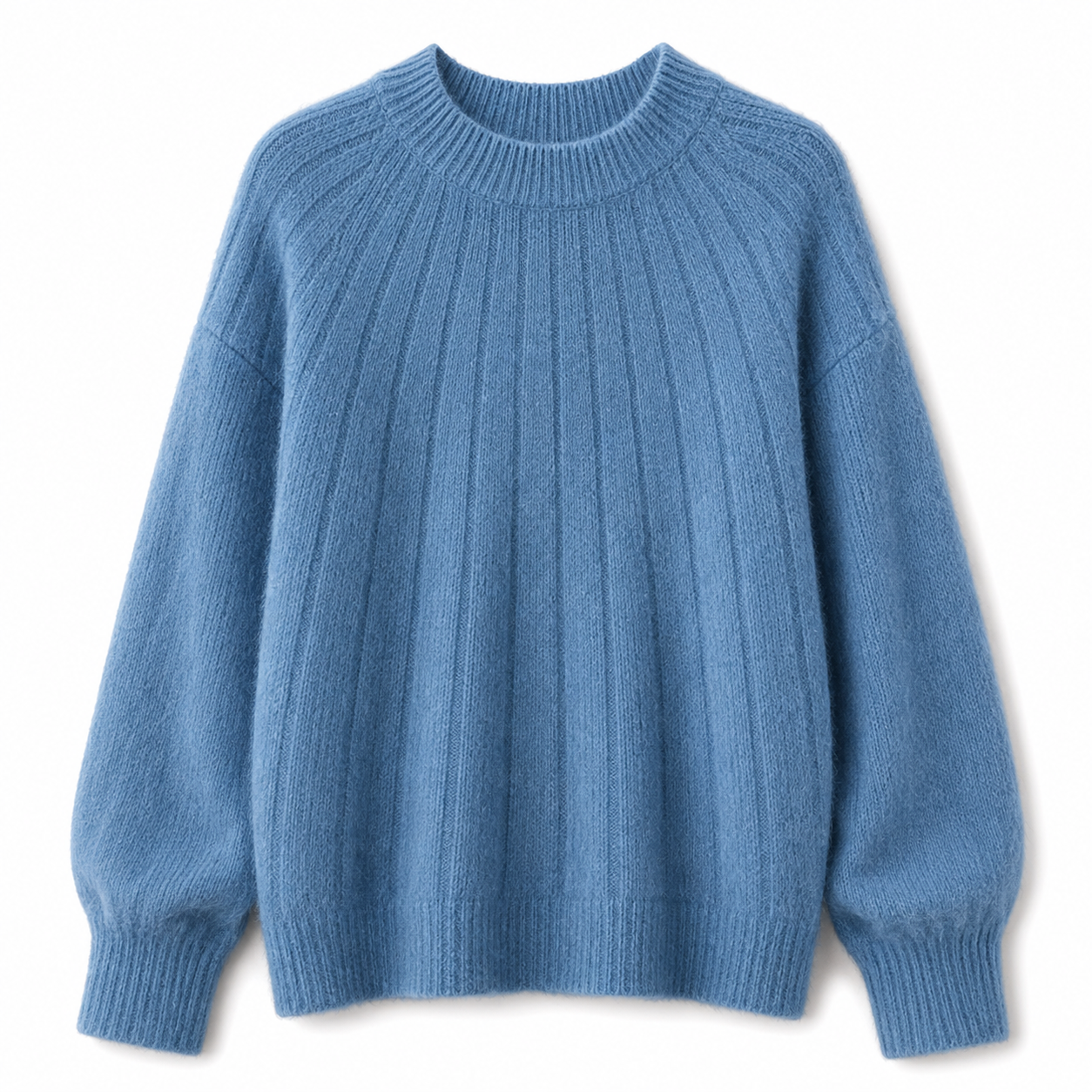 Karen Jensen | Blå striktrøje i luksuriøs cashmere til kvinder