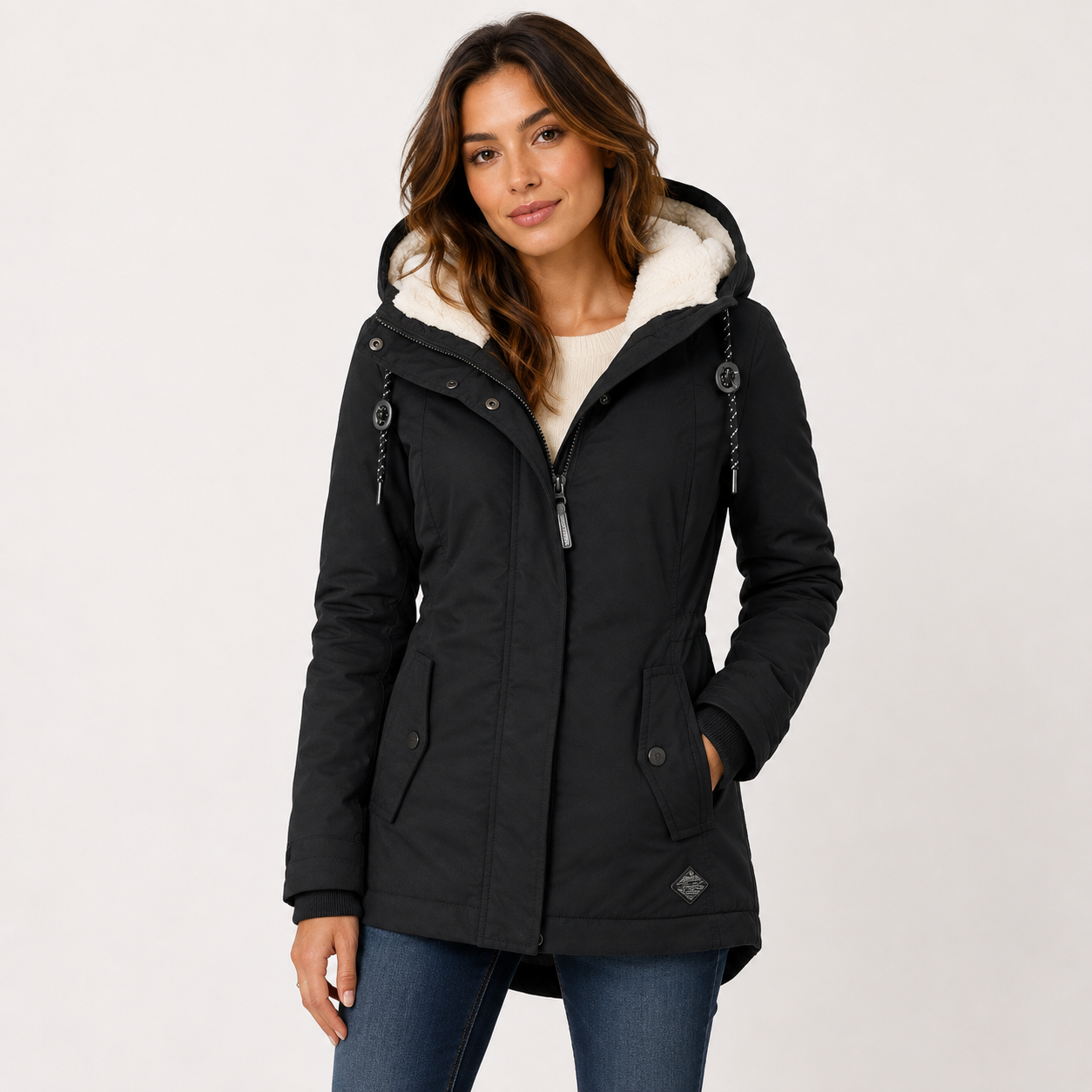 Lene Kristiansen | Wattierte Parkajacke mit Fleecefutter für Damen
