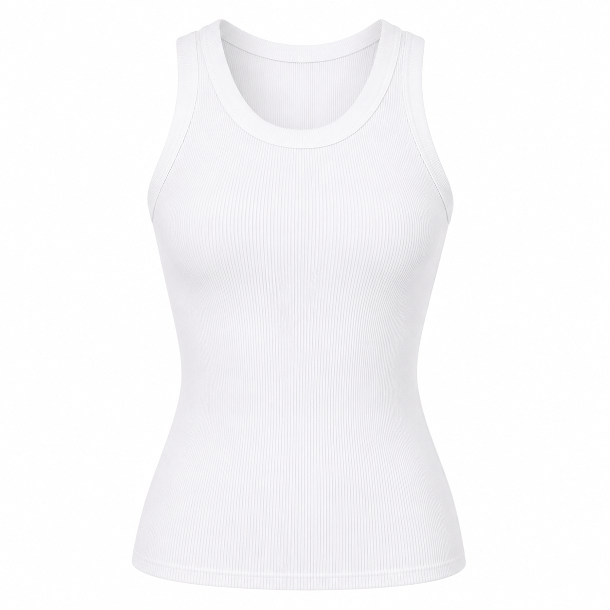 Line Poulsen | Ribbet crop tank top til kvinder