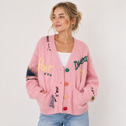 Lise Bang | Oversize kardigan s barevnými knoflíky