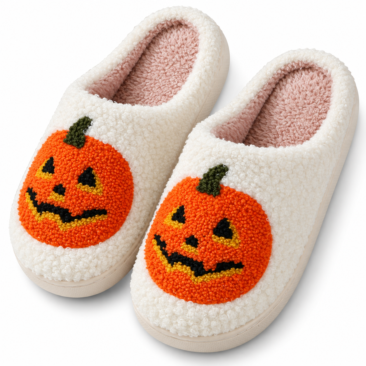 Little Boo | Pumpkin Halloween Slippers