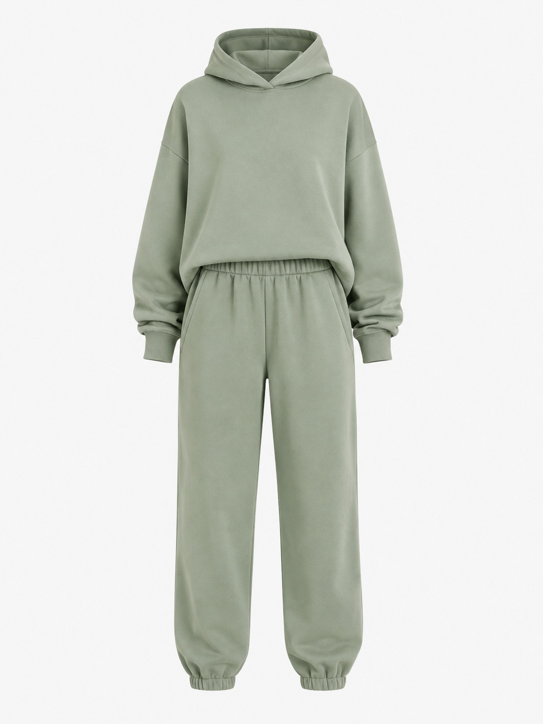 Lotte Vestergaard | Hoodie og joggingbuksesæt i grøn