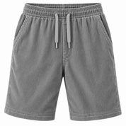 Lasse Fenger | Cord-Shorts mit elastischem Bund und Gesäßtasche