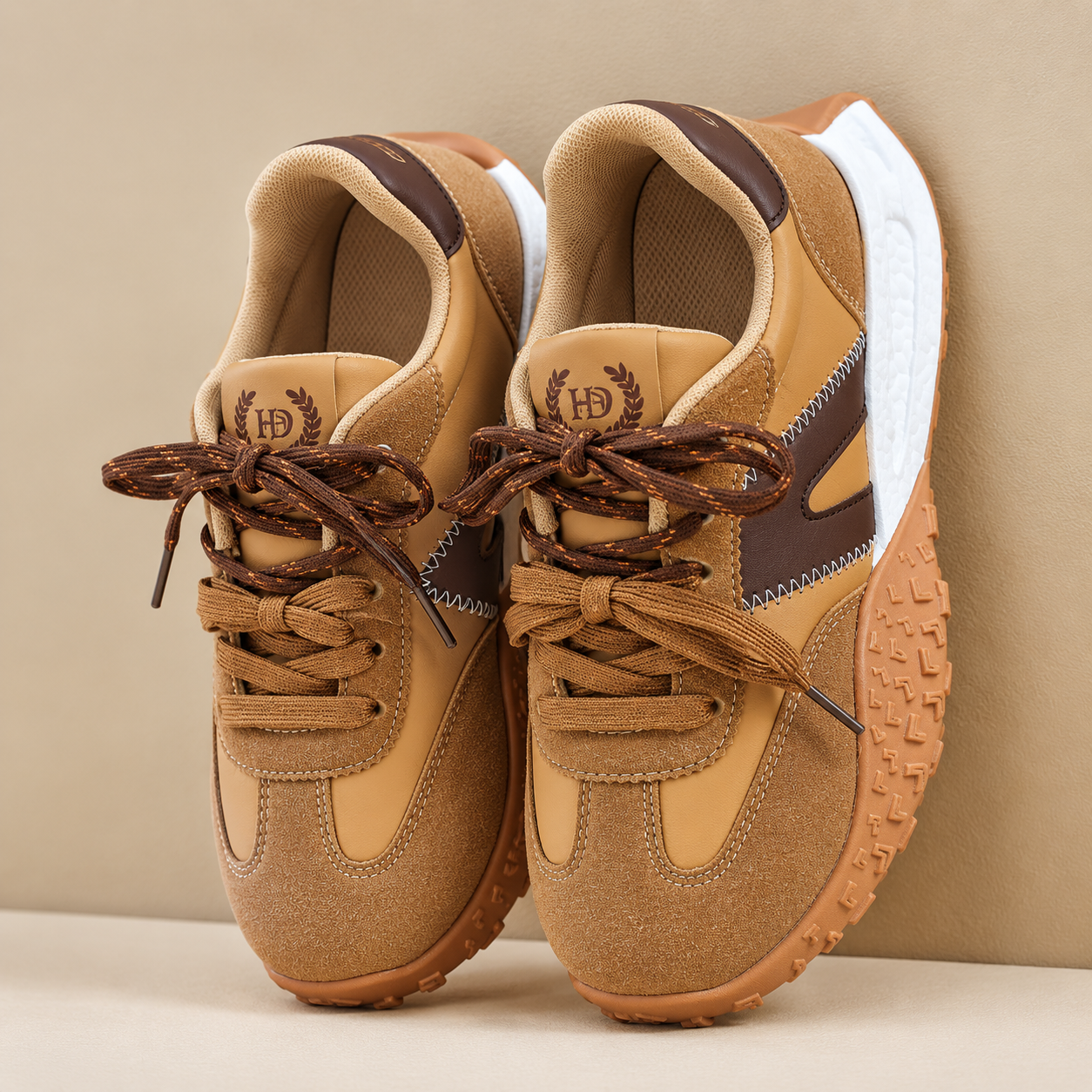 Maja Petersen | Sneakers med Platformsål og Kontrastfarver