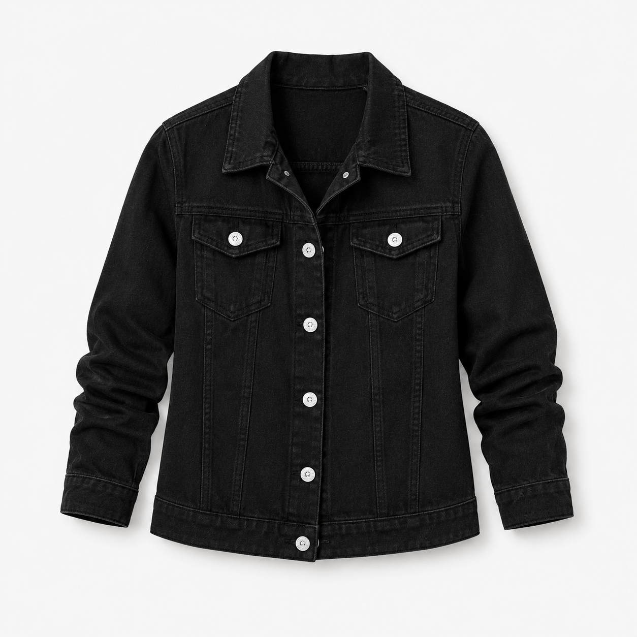 Mathilde Knudsen | Schmale Jeansjacke mit klassischem Kragen