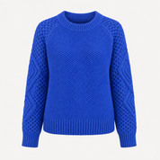 Mette Falk | Grob gestrickter Pullover mit Trompetenärmeln