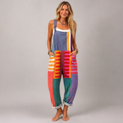 Mia Christensen | Farverig Patchwork Overall til kvinder
