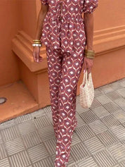 Priya Castellani | Midi-jumpsuit i blomsterprint til kvinder