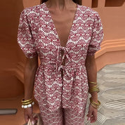 Priya Castellani | Midi-jumpsuit i blomsterprint til kvinder