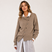 Nanna Kristensen | Oversized cardigan with diagonal buttons